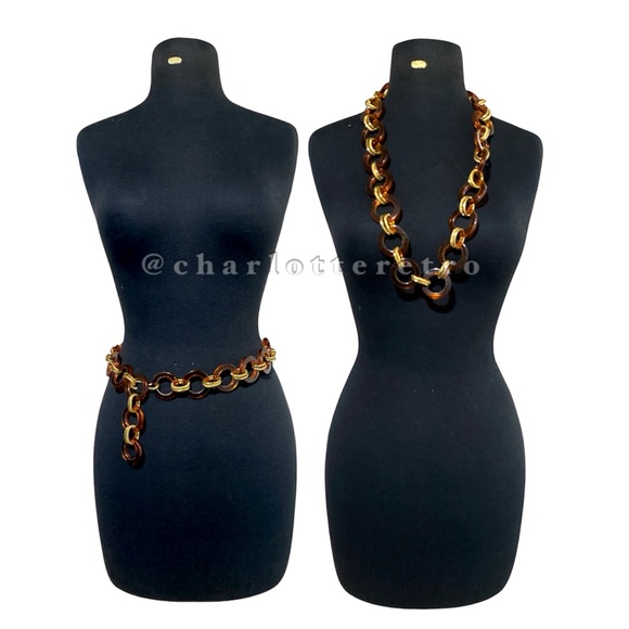 vtg Open Loop Necklace / Belt - Picture 1 of 10